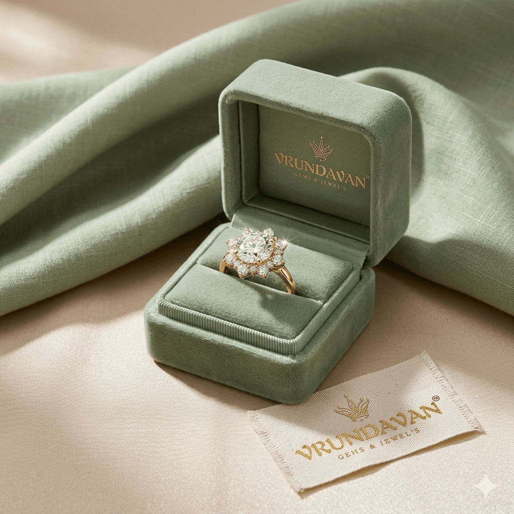 2.74CT Round Diamond Halo Engagement Ring 14K Gold, Floral Cluster Diamond Ring, Unique Bridal Ring, Luxury Wedding Ring for Women